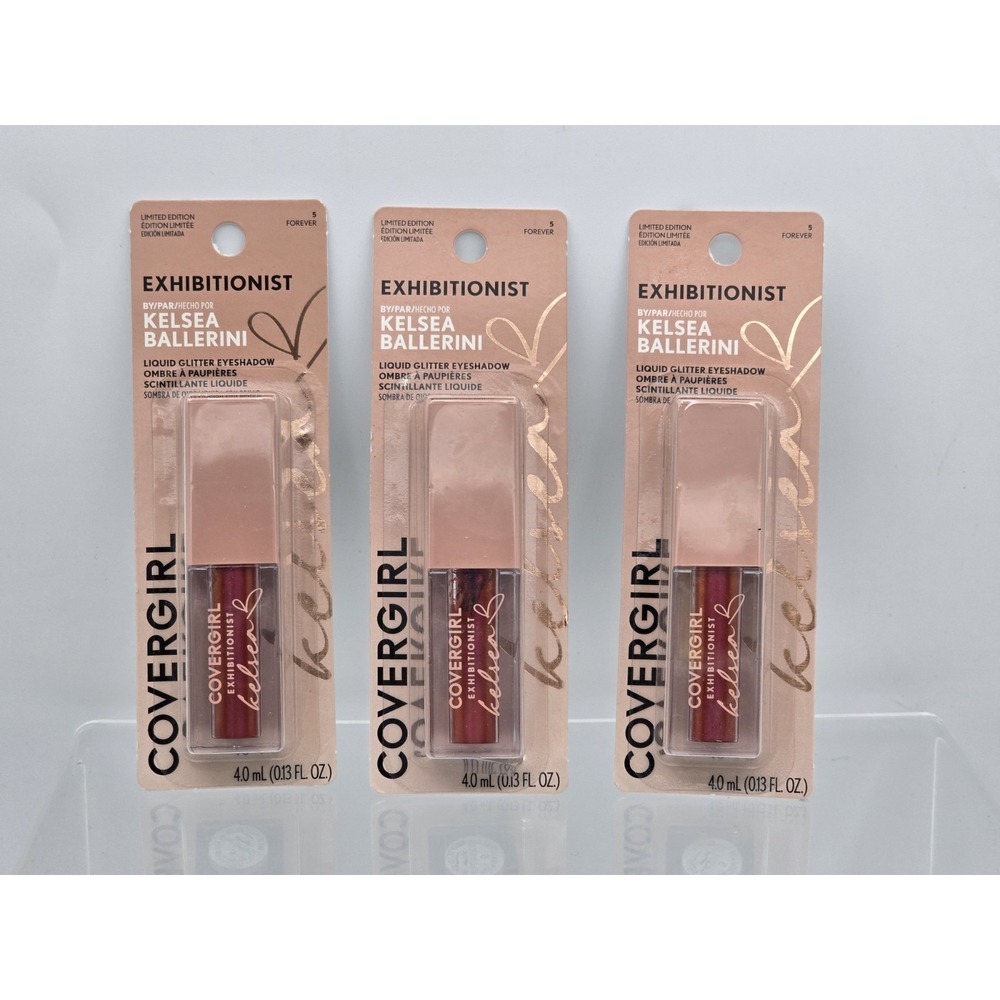 3 Lot Covergirl Exhibitionist by Kelsea Balleriniโ Liquid Glitter Eyeshadow